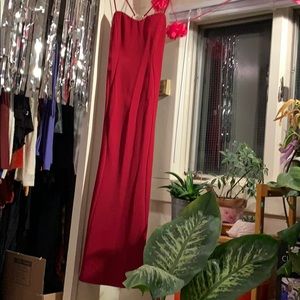 Maxi Curve Hugging Red Dress